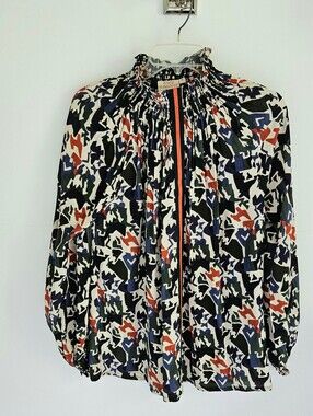 Rungolee Brooklyn Smocked Silk Blouse